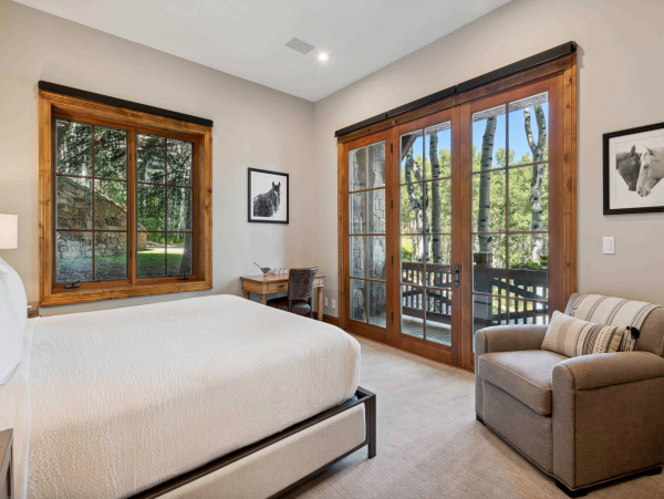 Ski in via Bedstraw and shuttle out Bachelors Gulch Residence